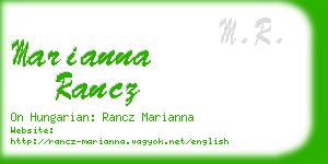 marianna rancz business card